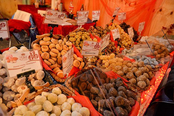 Gebäck internationaler Gourmetmarkt